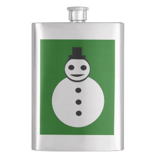 Cantil Frascos de Snowman de Natal sorridentes