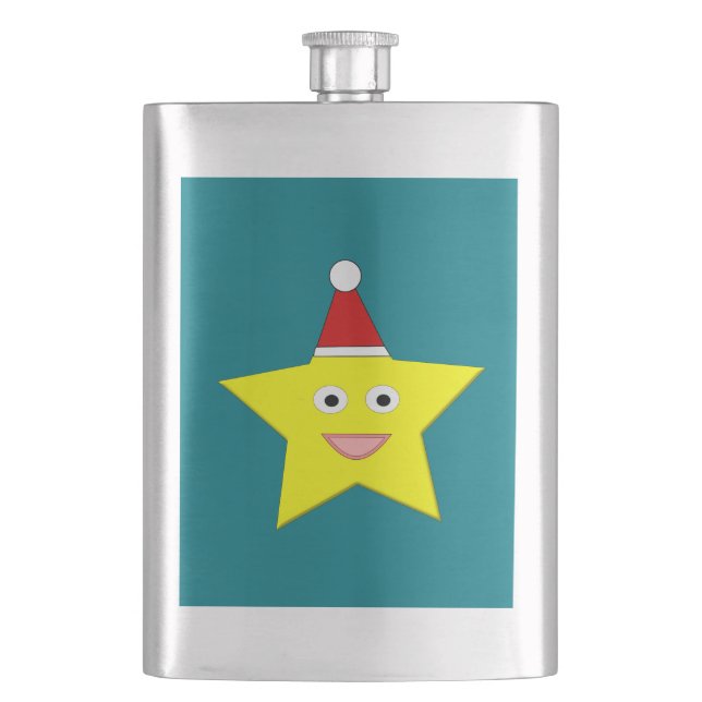 Cantil Frascos Estrela de Natal Feliz (Frente)