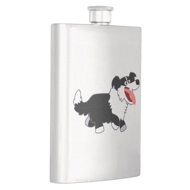 Cantil Frente de Cartoons Feliz e Bonita Fláscara Collie  (Direita)