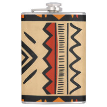 Fundo africano em cores quentes