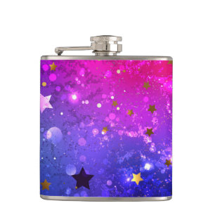 Cantil Fundo Azul Cor-de-rosa brilhante