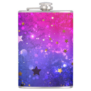 Cantil Fundo Azul Cor-de-rosa brilhante