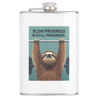 Cantil Funny Sloth Gym Motivation Poster - Slow Progress 