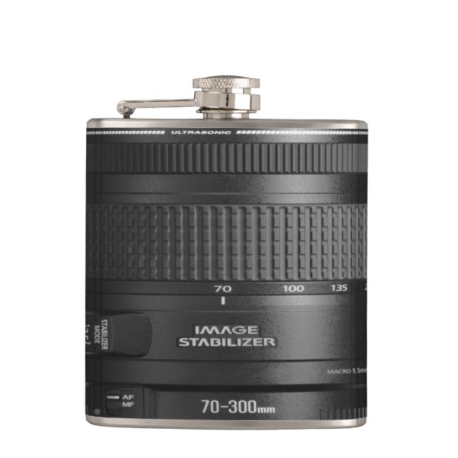 Cantil Garrafa anca do desenhista Nutcase de 7 onças - (Frente)