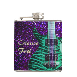 Cantil Garrafa criativa do combustível com a guitarra