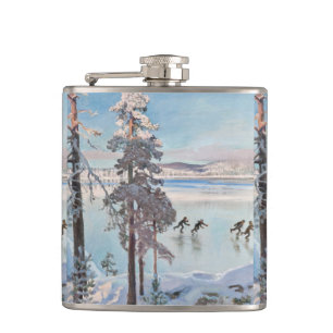 Cantil Garrafa da arte dos patinadores de Gallen-Kallela