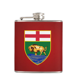Cantil Garrafa da brasão de Manitoban