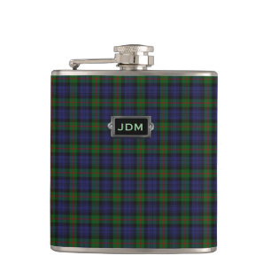 Cantil Garrafa da xadrez de Tartan de Monogramed Murray