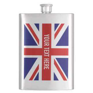Cantil Garrafa de aço da bebida da bandeira britânica