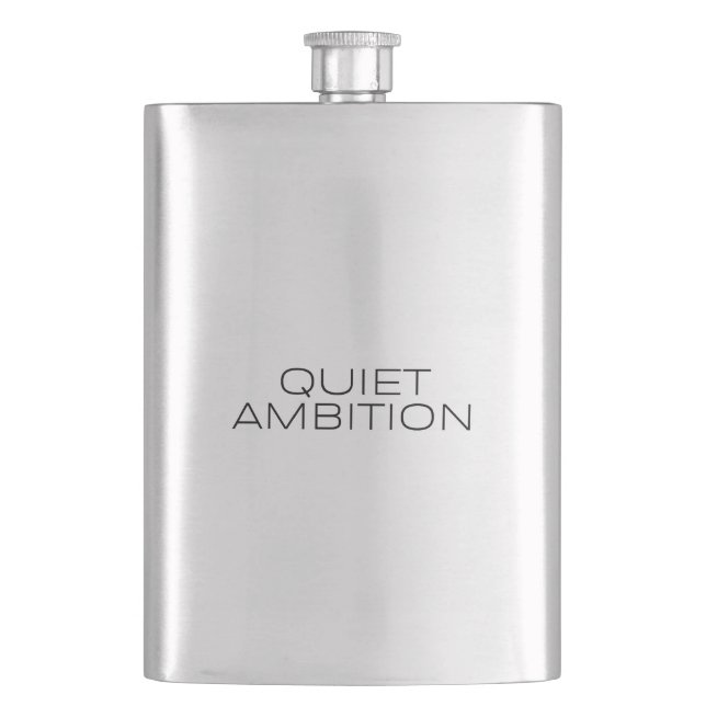 Cantil Garrafa de Aço Inoxidável Preto Matte Quiet Ambiti (Frente)