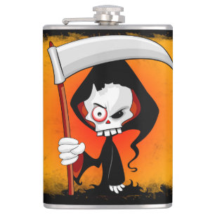 Cantil Garrafa de Água de Cartoon do Grim Reaper