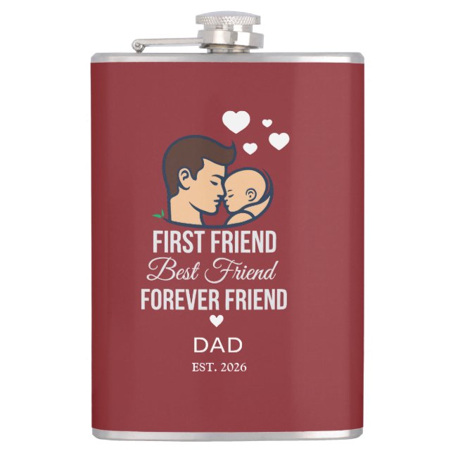 Cantil Garrafa de água personalizada para o Papai (Frente)