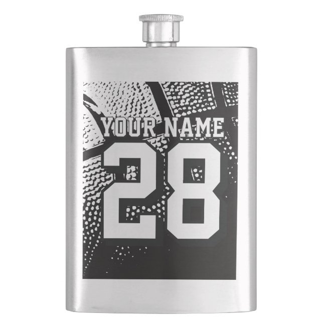 Cantil Garrafa de bebida personalizada de basquete para f (Frente)