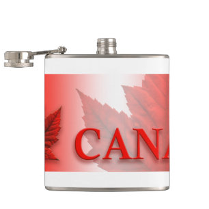 Cantil Garrafa de lembrança do Canadá Bandeira do Canadá 