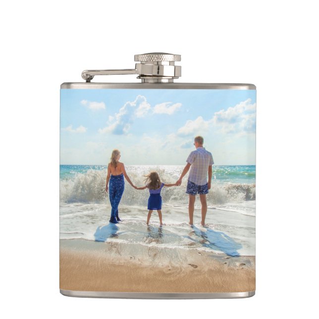 Cantil Garrafa de presente com foto personalizada com sua (Frente)
