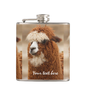 Cantil Garrafa do costume da alpaca de Brown