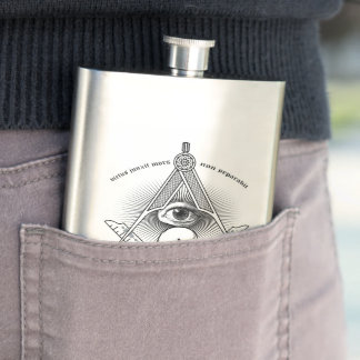 Cantil Garrafa do Freemason de Hiram Abiff