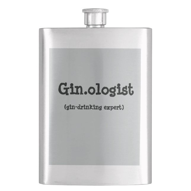Cantil Garrafa engraçada de Gin.ologist (Frente)