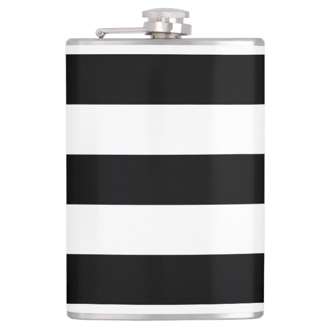 Cantil Garrafa envolvida das listras vinil horizontal (Frente)