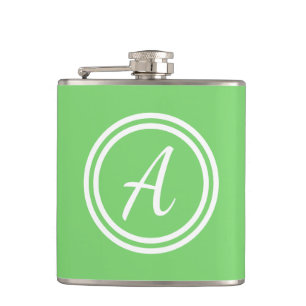 Cantil Garrafa feita sob encomenda verde & branca da luz