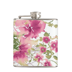 Cantil Garrafa floral elegante da arte