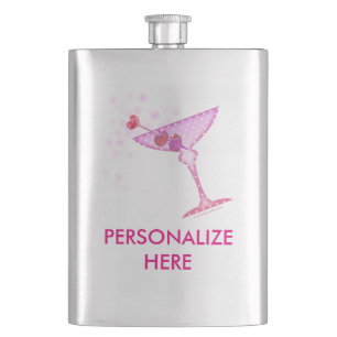 CANTIL GARRAFA INOXIDÁVEL - MARTINI COR-DE-ROSA