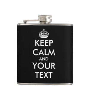 Cantil Garrafa personalizada do presente de KeepCalm para
