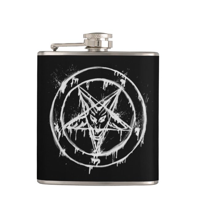 Cantil Garrafa preta desarrumado de Baphomet (Frente)