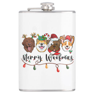 Cantil Garrafa Típográfica Feliz Natal Canino