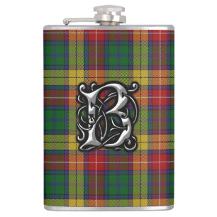 Cantil Garrafa velha de Scotland do Tartan de Buchanan do