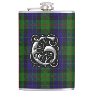 Cantil Garrafa velha de Scotland do Tartan de Gunn do clã