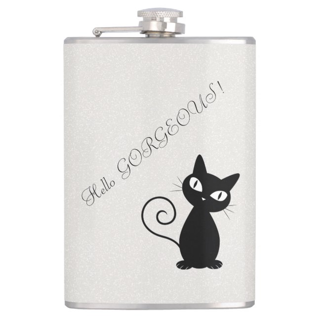 Cantil Gato Preto Caprichoso e Glamouroso - Olá, Lindíssi (Frente)