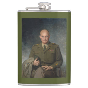 Cantil General Dwight Eisenhower 5 Star - Retrato Pintado