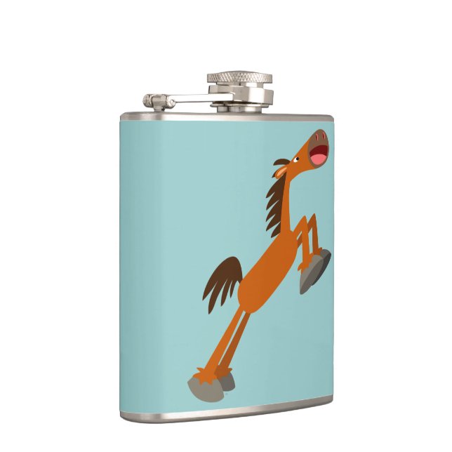 Cantil Giddyup, Horsey! Cartoon Horse Hip Flask (Direita)