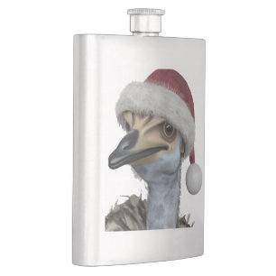 Cantil Gira Emu Australiana Vestindo Um Chapéu Festivo De