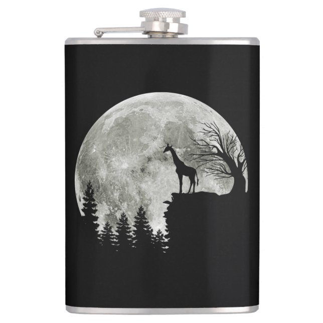 Cantil Girafa Stand On Mountain Spooky Halloween Moon (Frente)