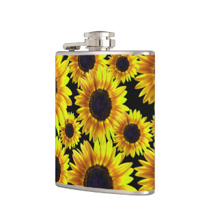 Cantil Girassol amarelo brilhante bonito -