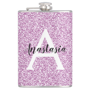 Cantil Girly Glam Roxo Brilho Brilhos Monograma Nome
