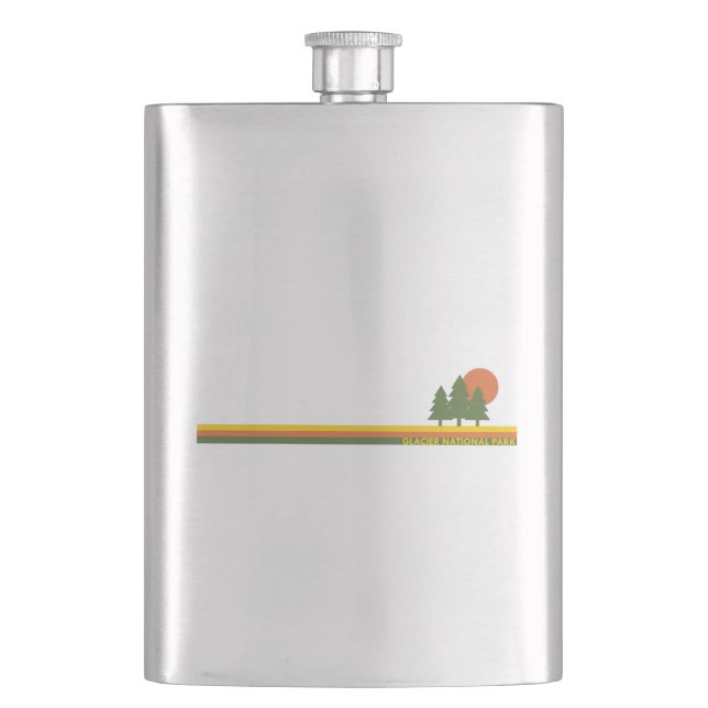 Cantil Glacier National Park Pine Trees Sun (Frente)