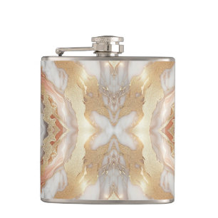 Cantil Glam Rosa Dourado Luxuoso Tendência Mármore Borbol