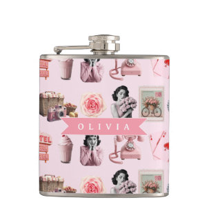 Cantil Glamour Personalizado de Pin-Up Velho Hollywood Re
