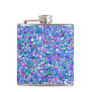 Cantil Glitter de Gripe Moderna do Mosaico Multicolor