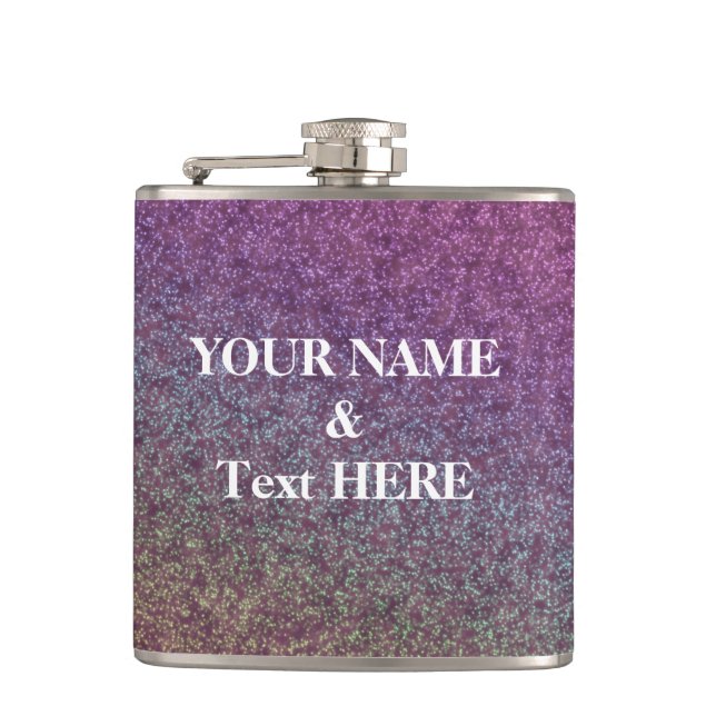 Cantil Glitter Roxo Personalizado Personaliza Sua Própria (Frente)