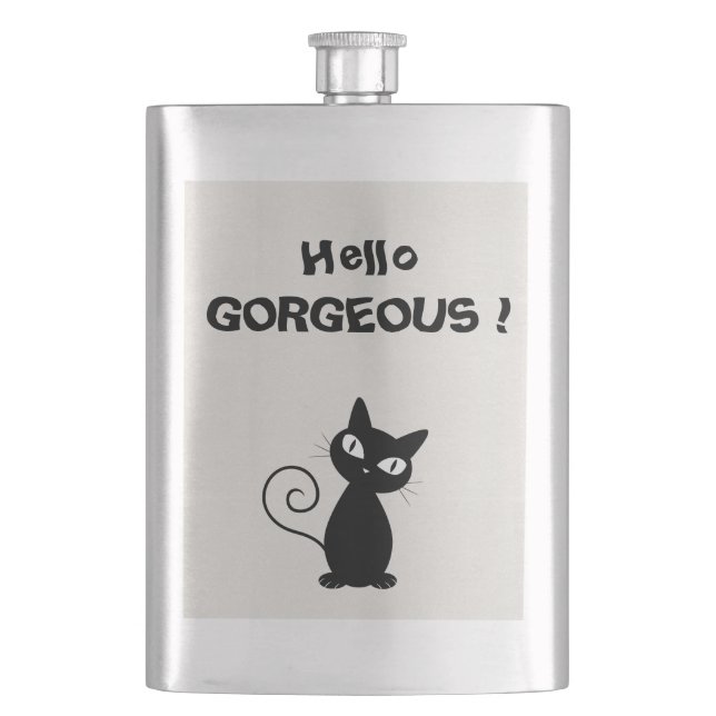 Cantil Glittery Black Whimsical Quirky - Hello Gorgeous (Frente)