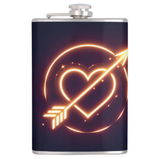 Cantil glowing image of a heart with cupid's arrow