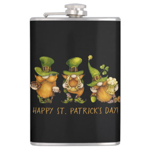 Cantil Gnomo Irlandês Divertido Feliz Dia de São Patrício