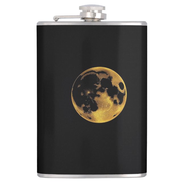 Cantil Gold textured moon on dark black (Frente)