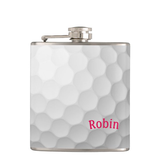 Cantil Golf Themed Flask Personalizado para Ela (Frente)