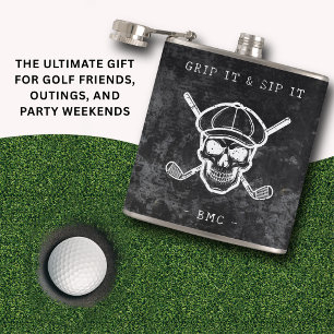 Cantil Golfe Humor Segure Bebendo Inicial Personalizadas 
