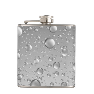 Cantil Gotas de Abstrato de Cinza de de prata metálica